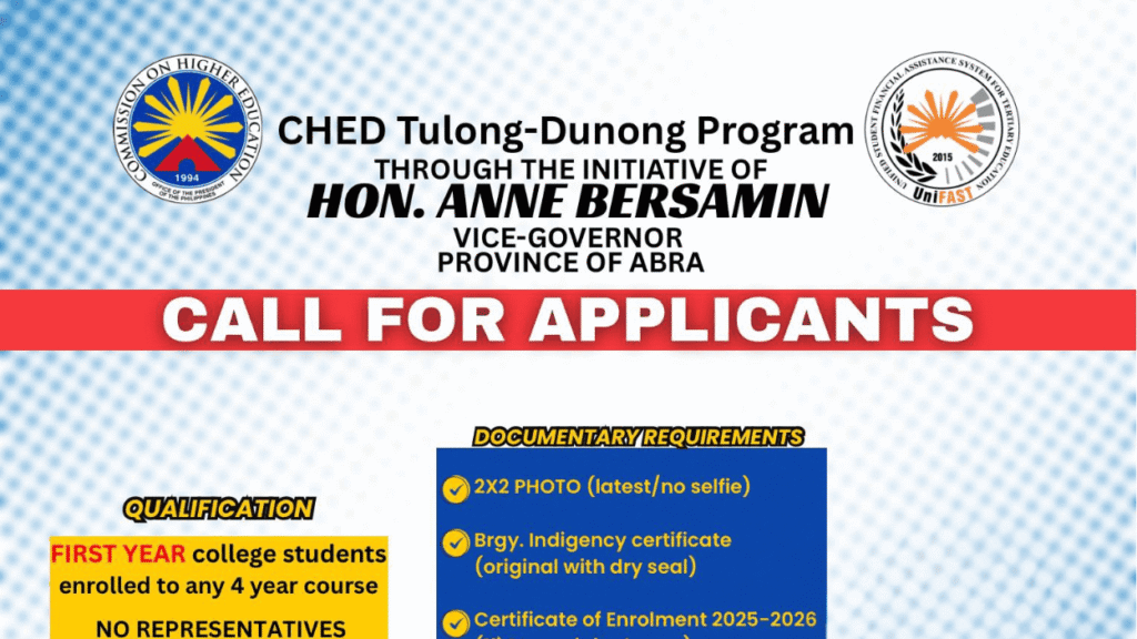 CHED Tulong Dunong Scholarship